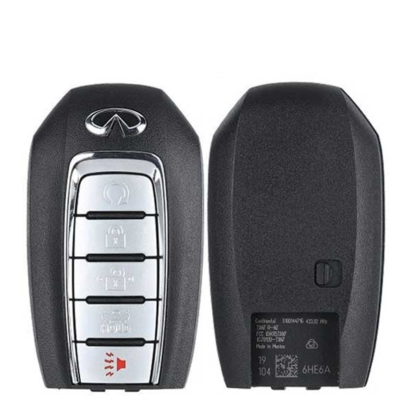 2019-2024 Infiniti Q50 / Q60 / 5-Button Smart Key / PN: 285E3-6HE6A / KR5TXN7 / OEM NEW 2019-2024 Infiniti Q50 / Q60 / 5-Button Smart Key / PN: 285E3-6HE6A / KR5TXN7 / OEM NEW